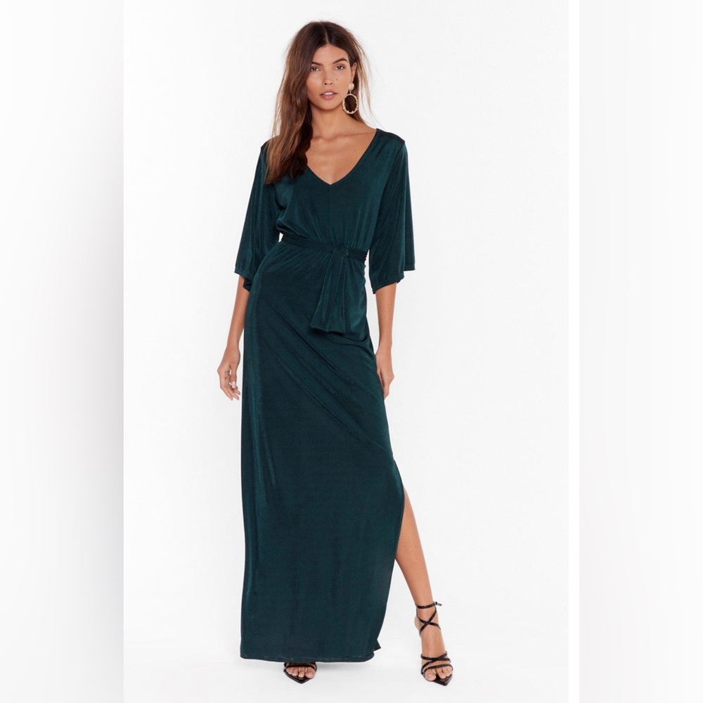 V-Neck Maxi Dress, size 4, EUC